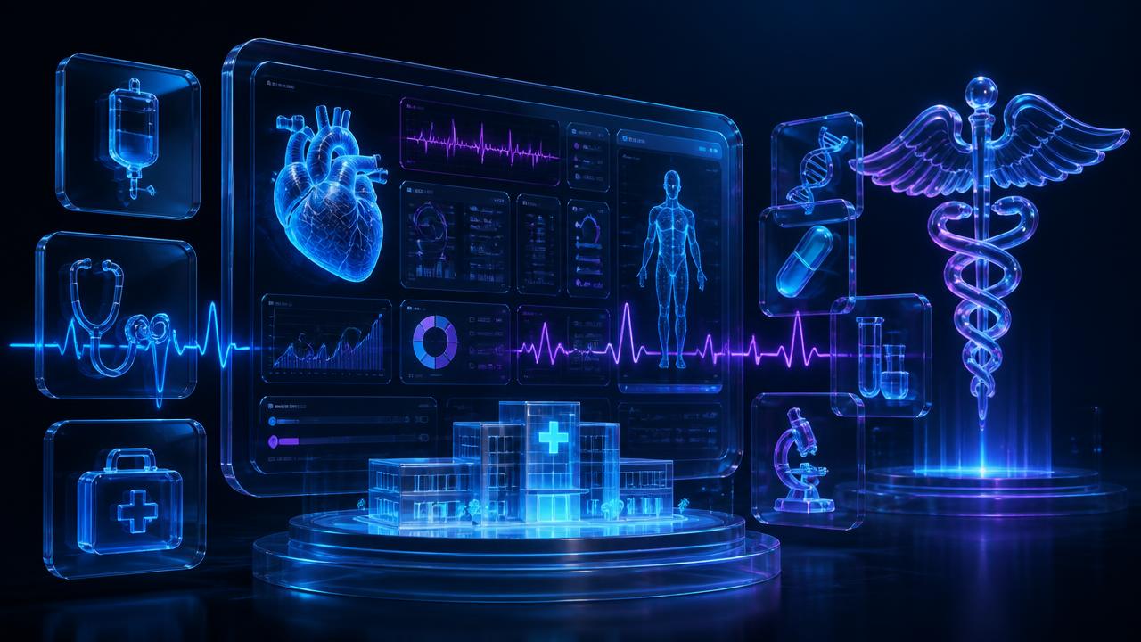 MediCare Hospital Suite — Healthcare platform artwork